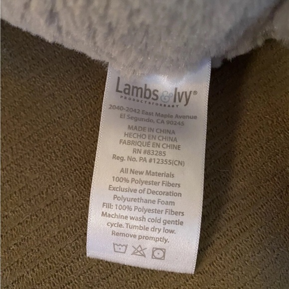 Lambs & Ivy Gray Plush Elephant Toy - Picture 10 of 12